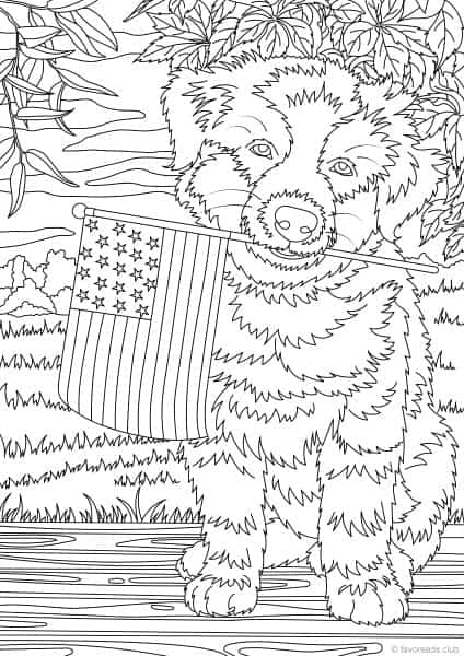 Holiday freebie â national dog day â favoreads coloring club