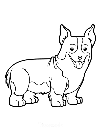 Free dog coloring pages for kids adults