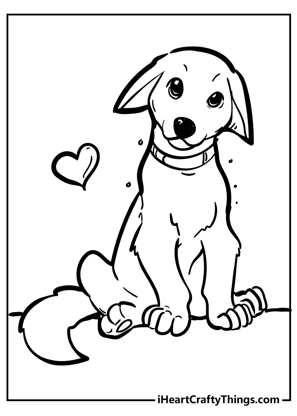 Dog coloring pages free printables