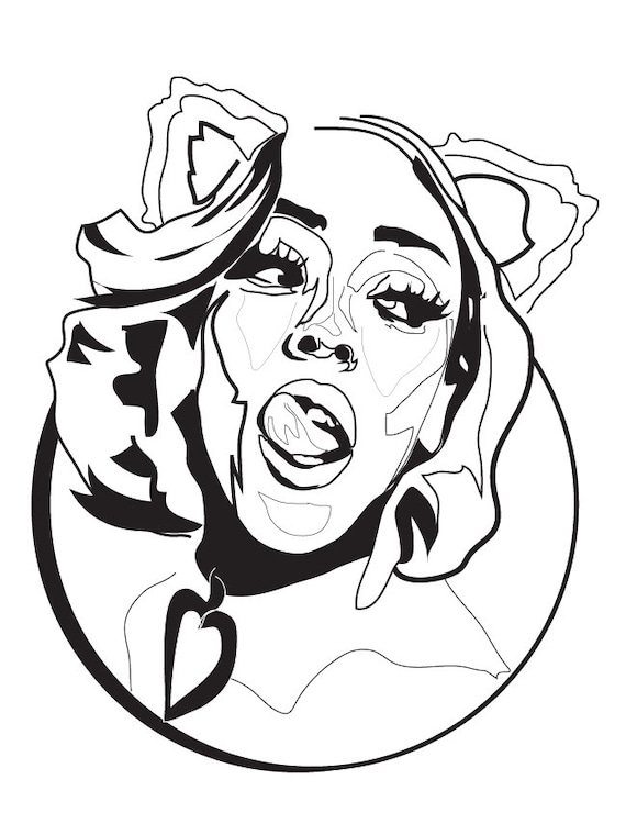 Doja cat meow graphic art print music singer