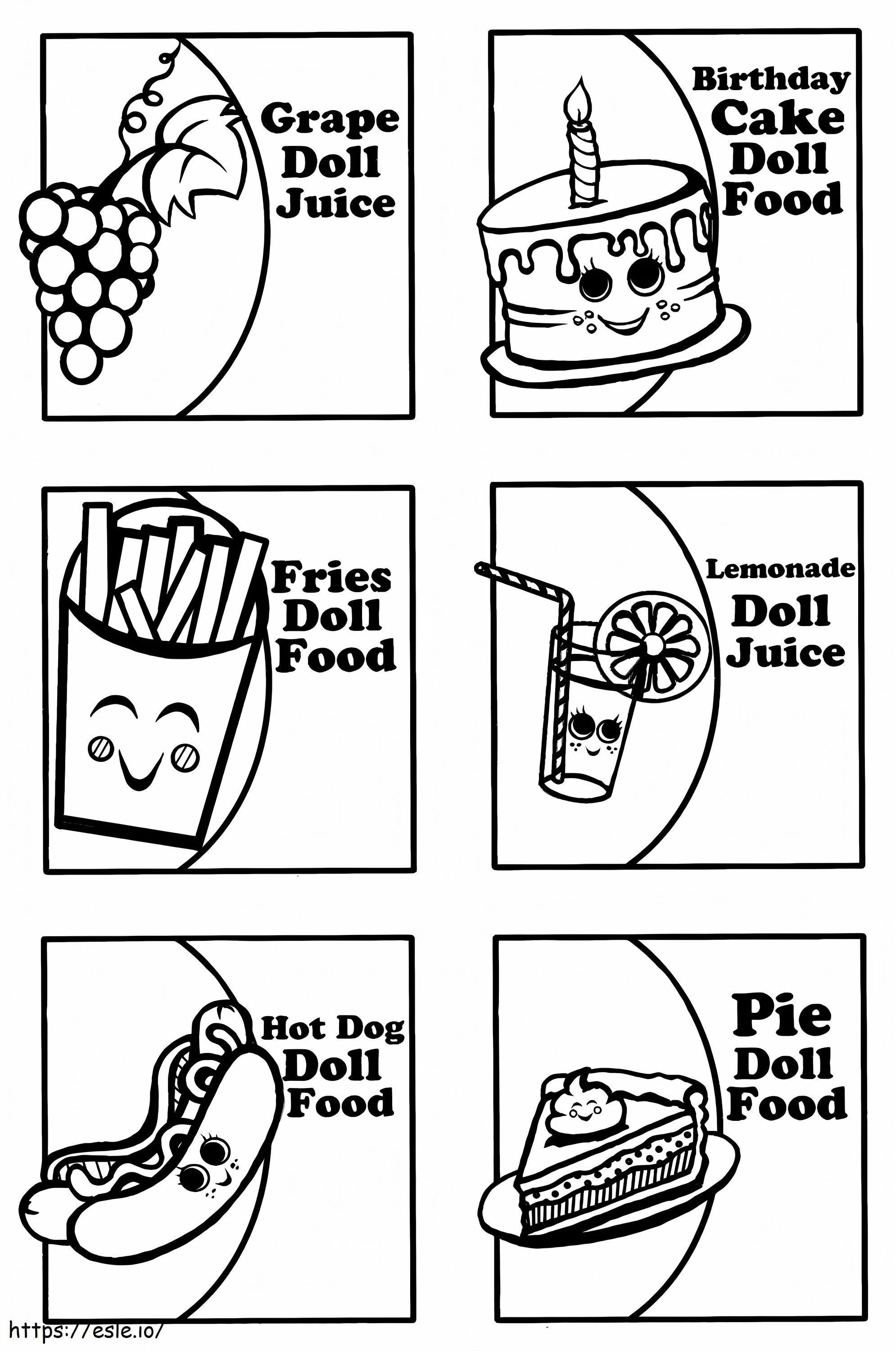 Baby alive doll food coloring page