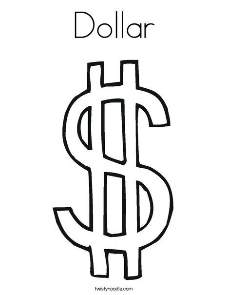 Dollar coloring page cool coloring pages coloring pages free stencils printables