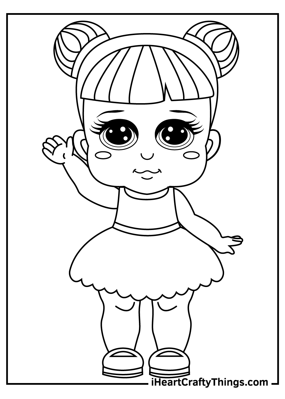 Dolls coloring pages free printables