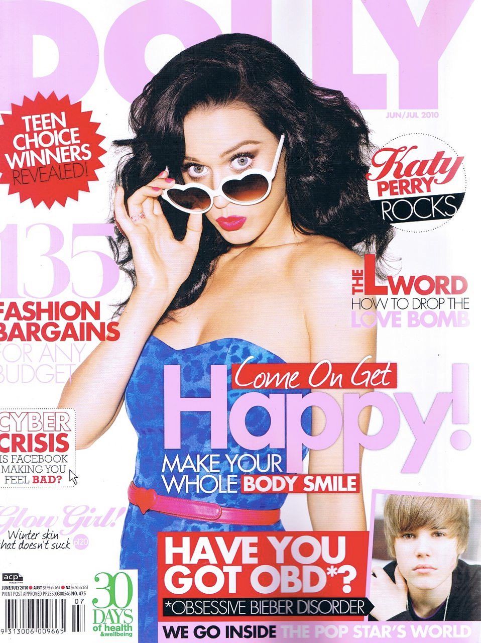 Dolly magazine looking back at years of covers â in pictures katy perry katy perry photos katy