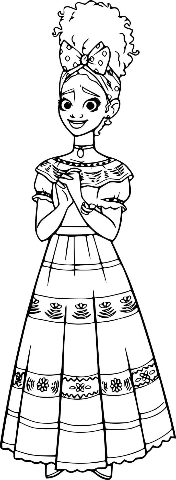 Encanto dolores madrigal coloring pages