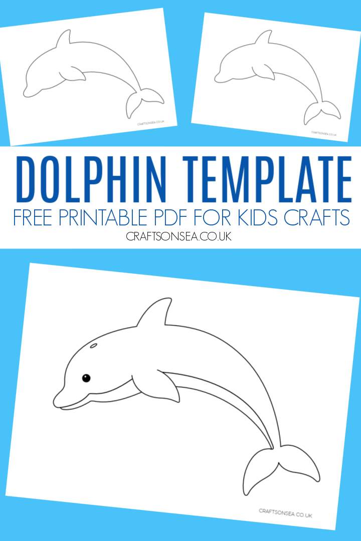 Dolphin template free printable pdf