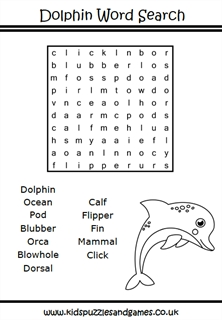 Dolphin word search easier