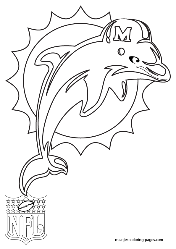 Miami dolphins coloring pages