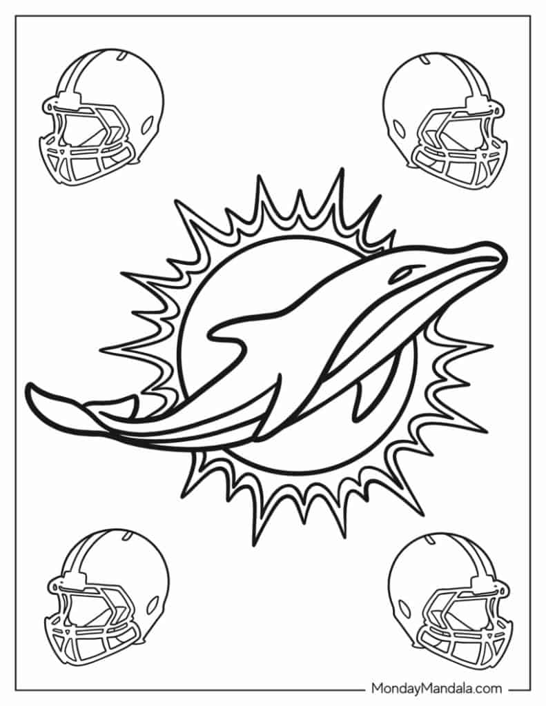 Football coloring pages free pdf printables