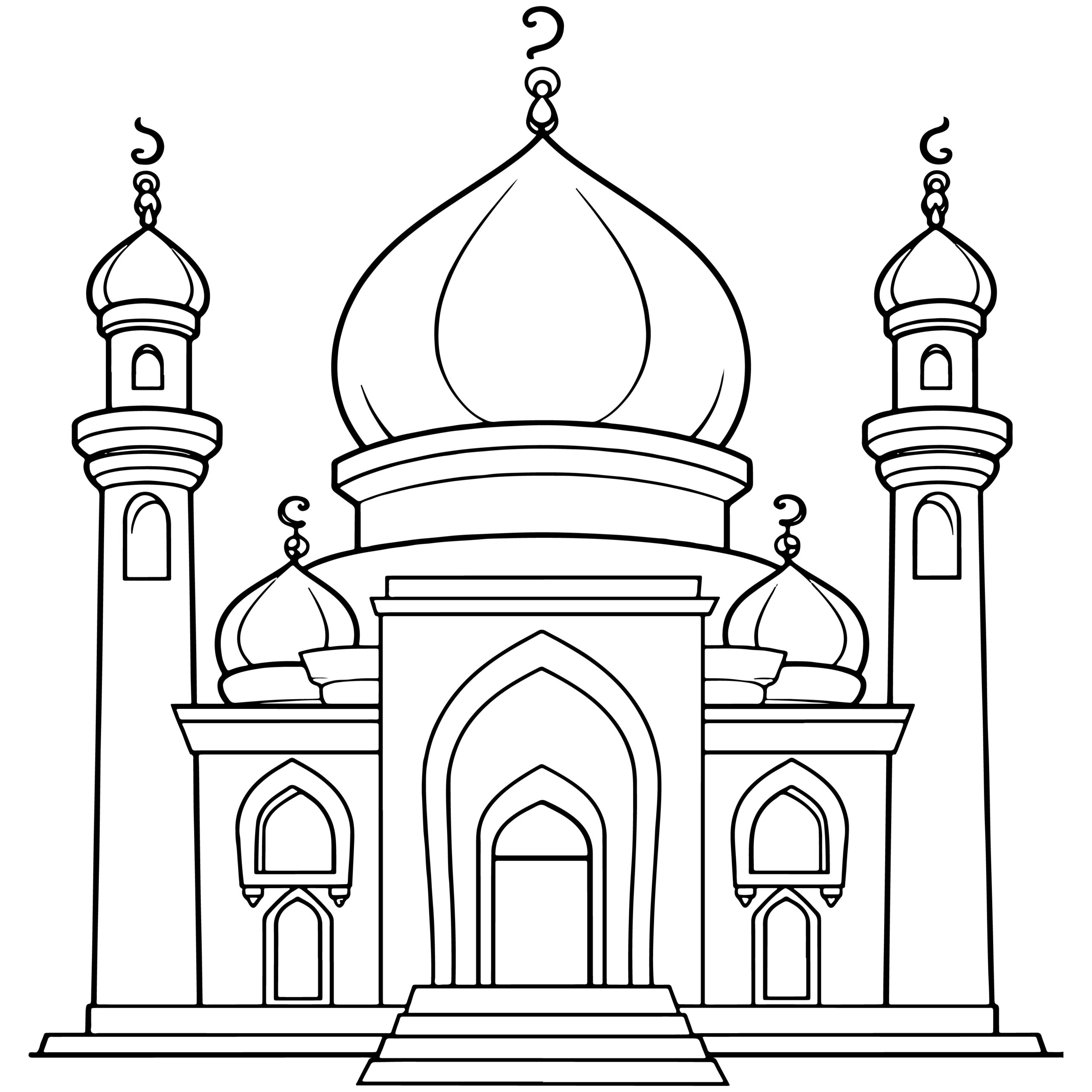 Mosque coloring book islamic coloring pages for muslim for boys girls made by teachers