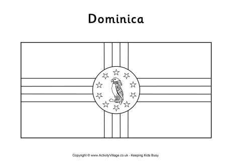 Dominica flag louring page flag loring pages dominica flag loring pages