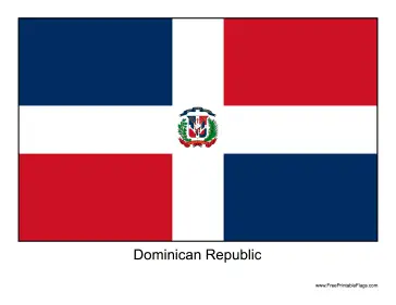 Flag of dominican republic