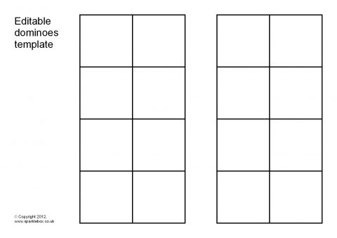 Editable dominoes template sb