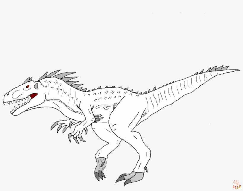 Enjoy endless fun with indominus rex coloring pages from