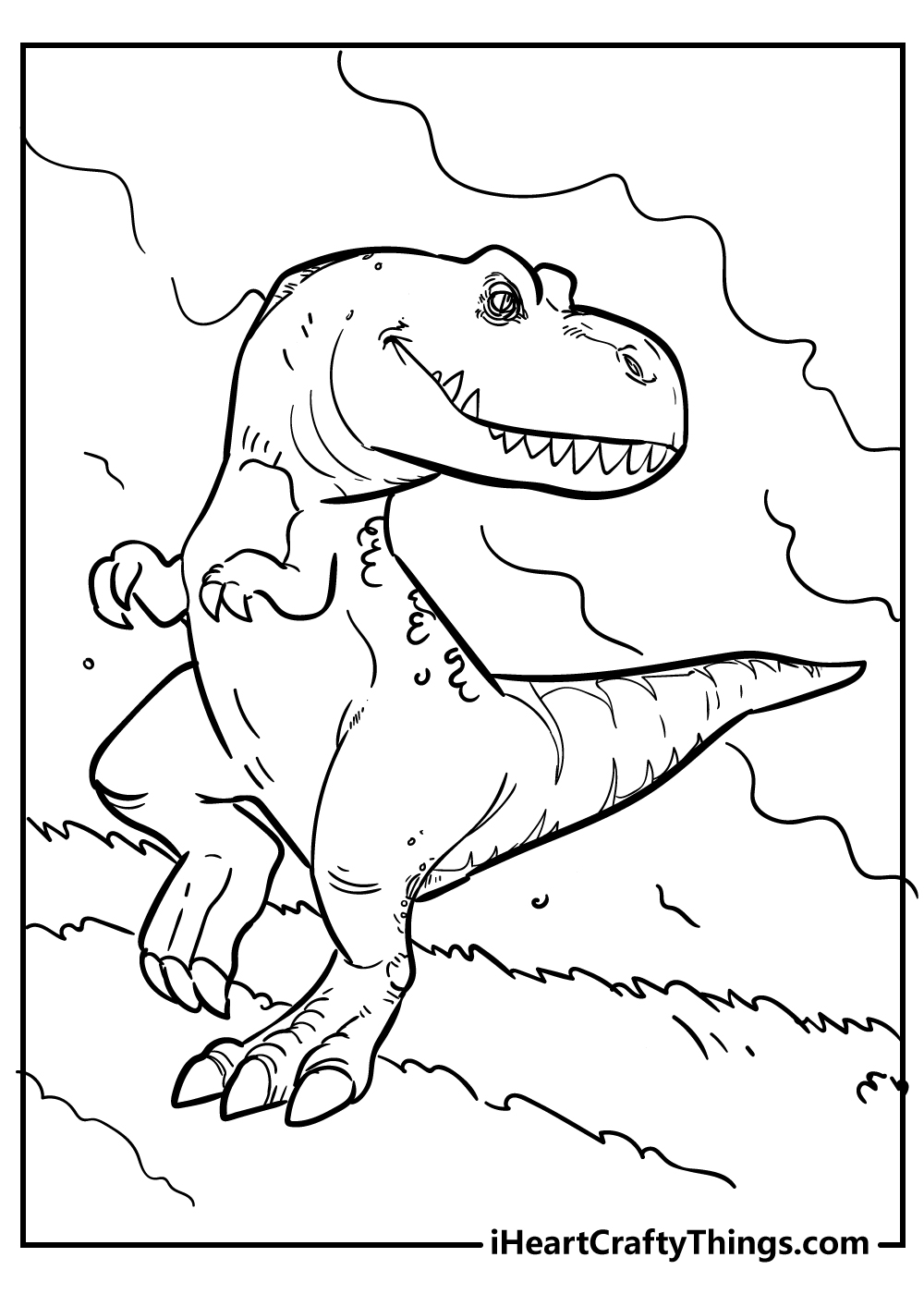 Tyrannosaurus coloring pages free printables