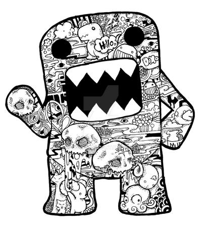 Domo doodle by kuro on