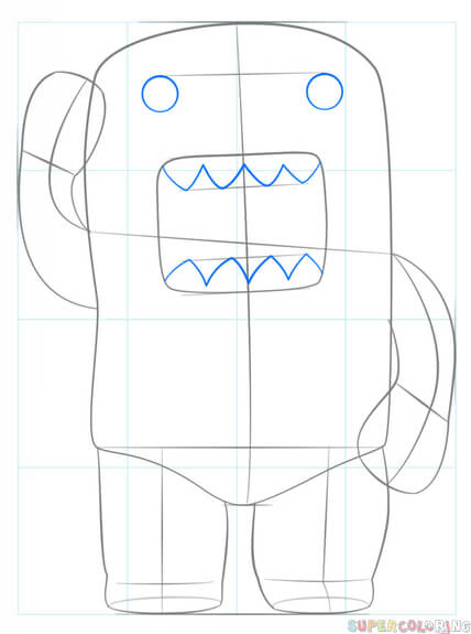 How to draw domo step by step drawing tutorials