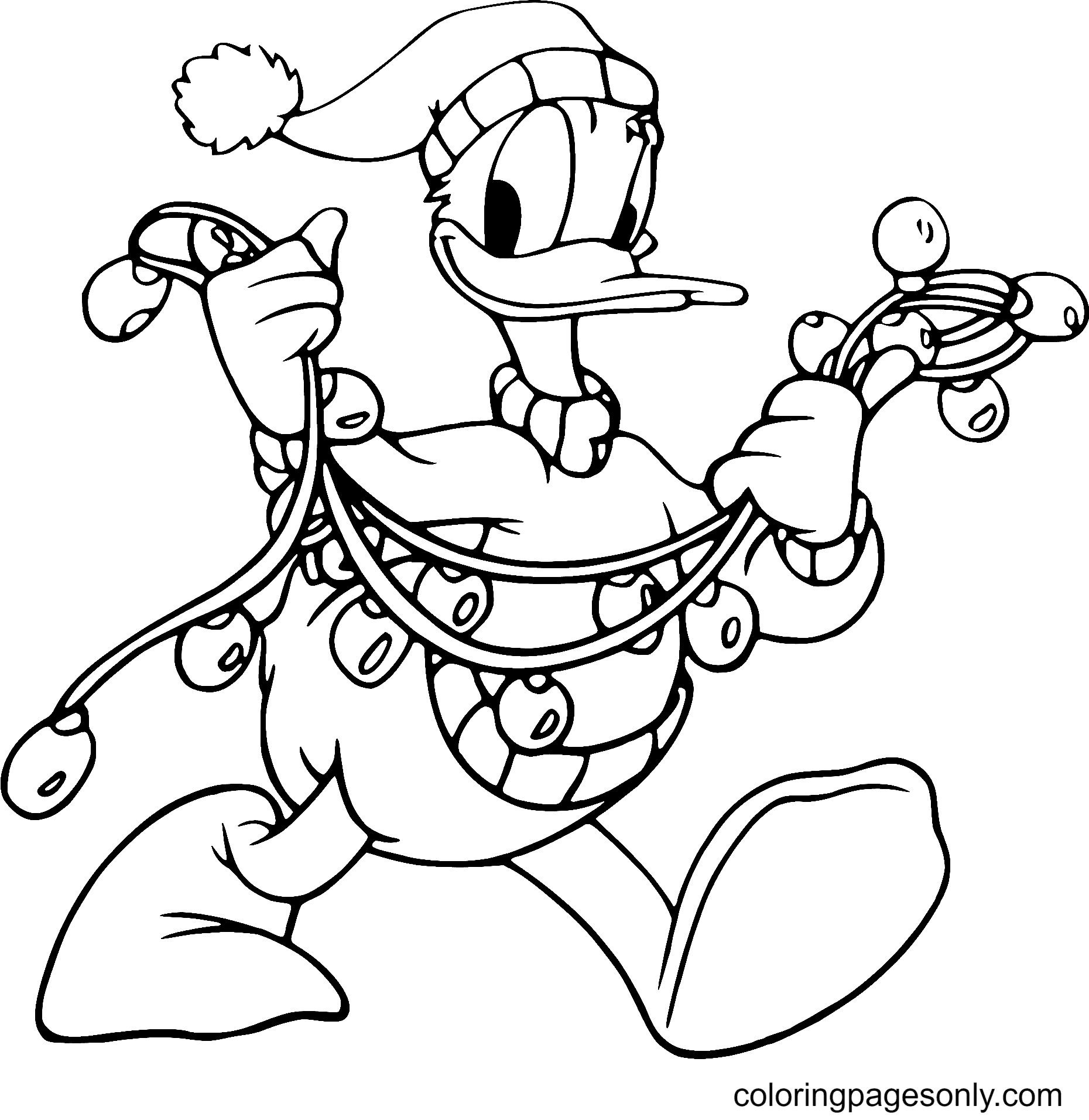 Disney christmas coloring pages