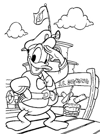 Disney characters coloring page