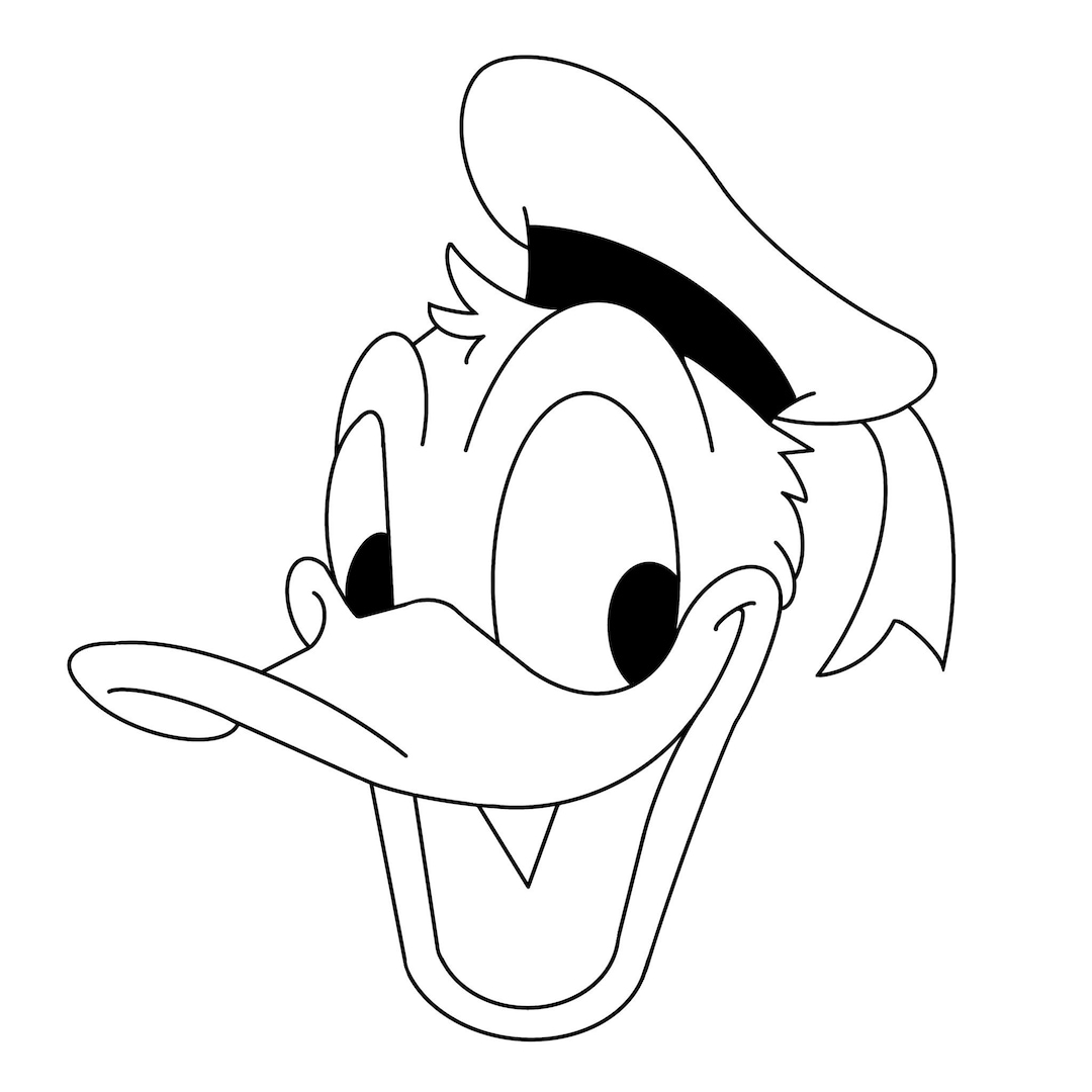 Donald duck face svg file