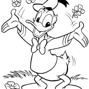 Donald duck coloring pages printable for free download