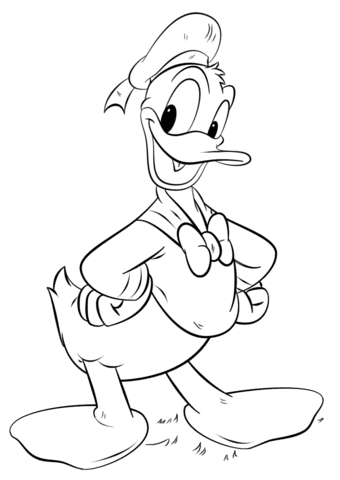 Coloring pages donald duck coloring pages for little kids