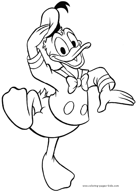 Donald duck daisy coloring pages