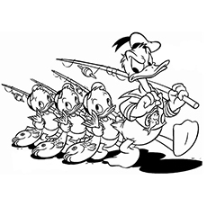 Top free printable donald duck coloring pages online