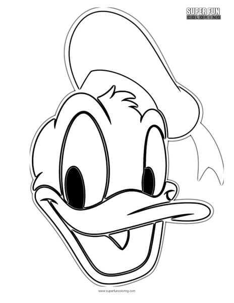 Donald duck disney coloring page