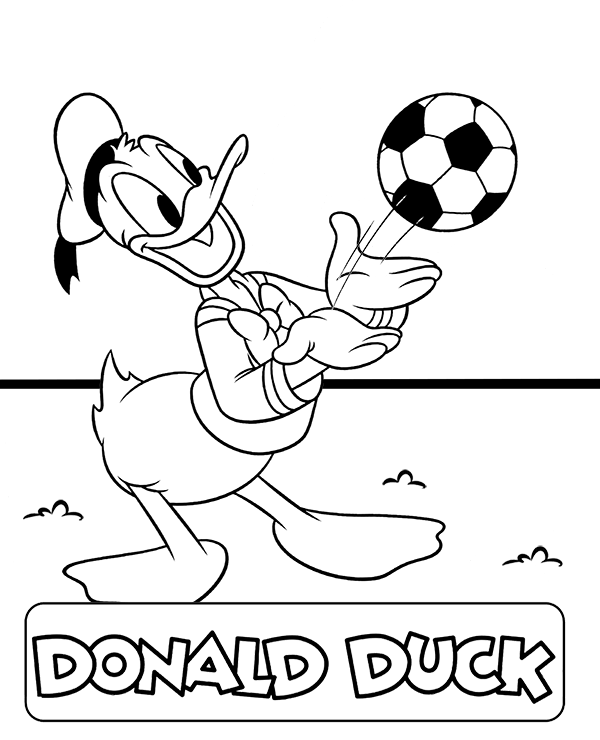 Coloring pages donald duck coloring page