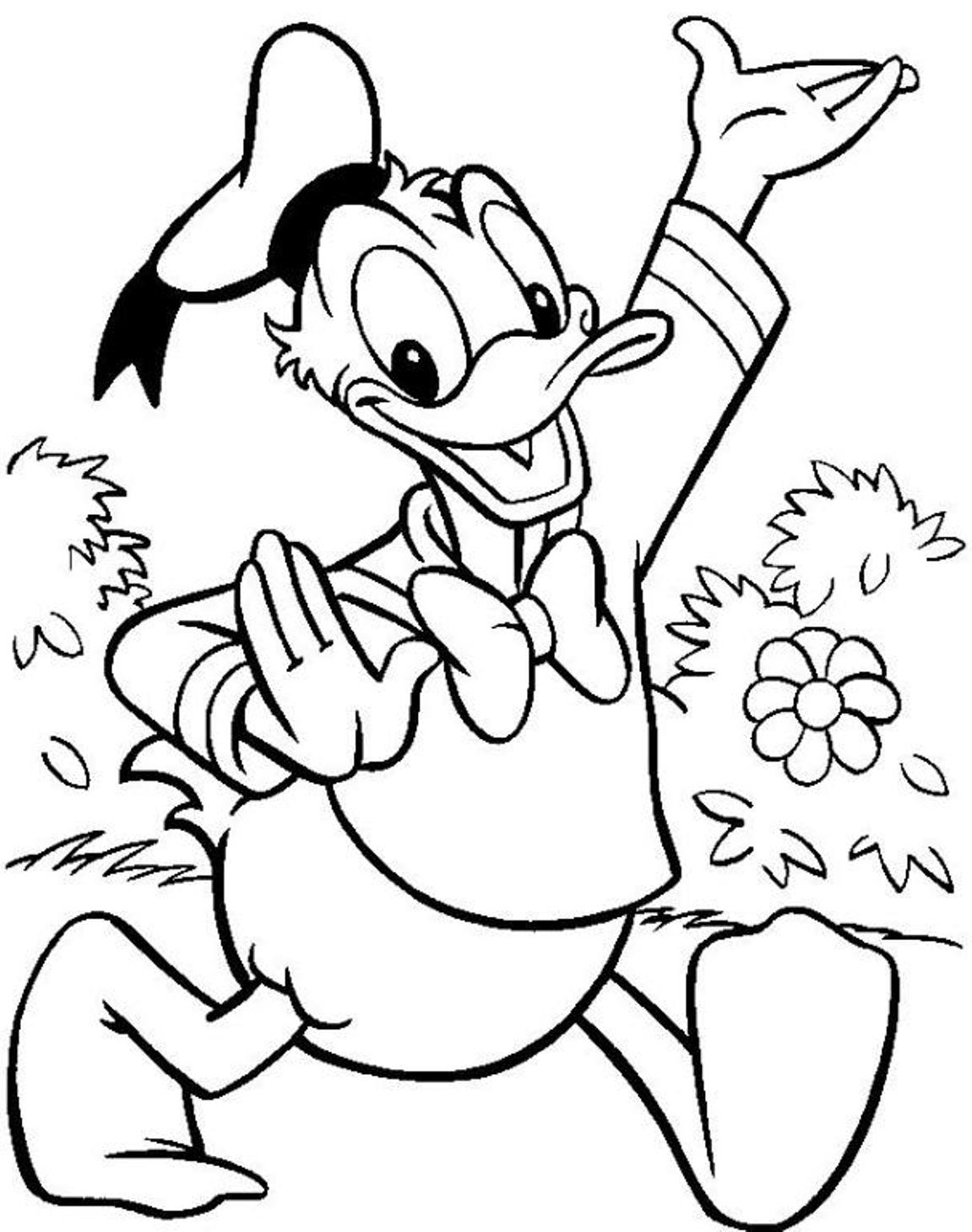 Coloring pages donald duck coloring pages