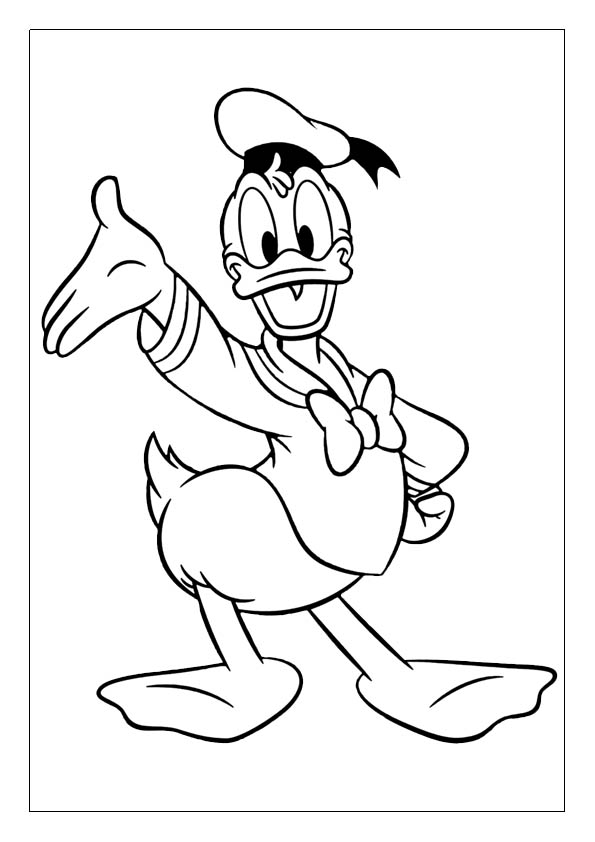 Donald duck coloring pages printable coloring sheets