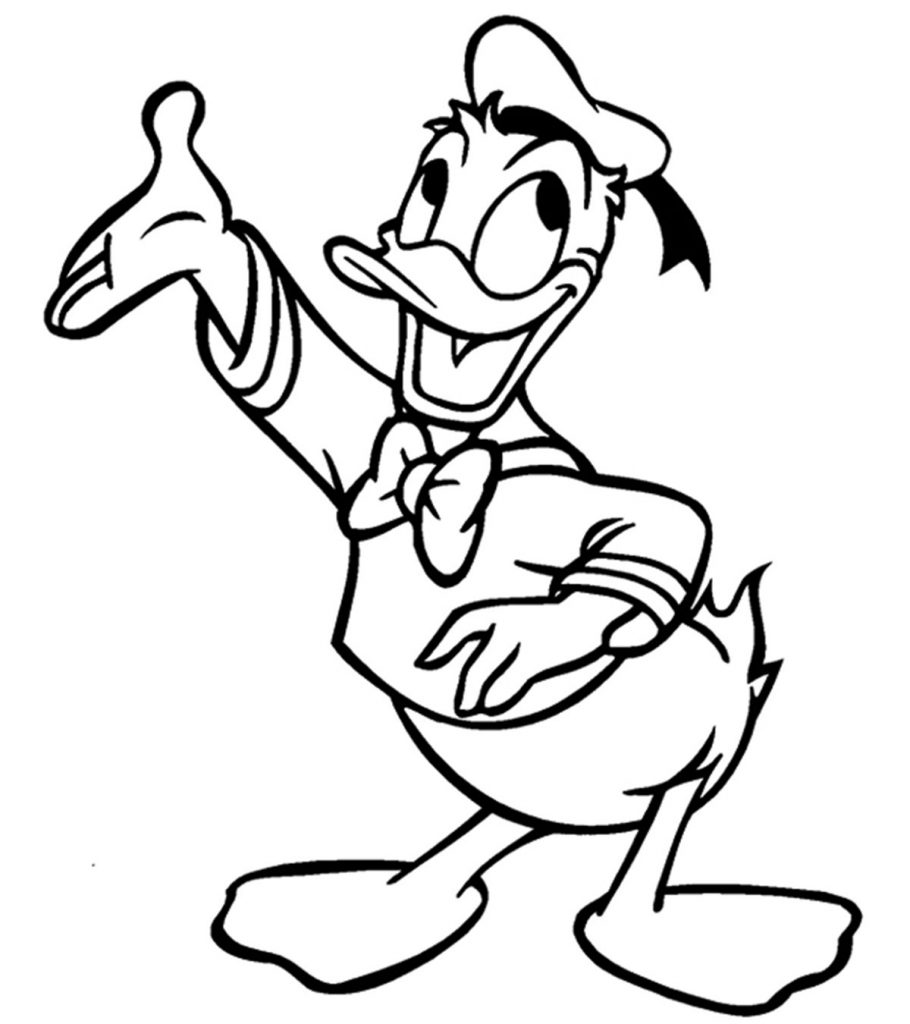Top free printable donald duck coloring pages online
