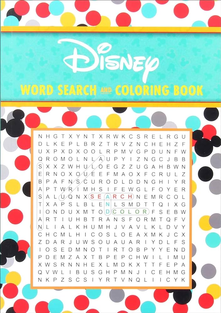 Disney word search and coloring book coloring book word search editors of thunder bay press books