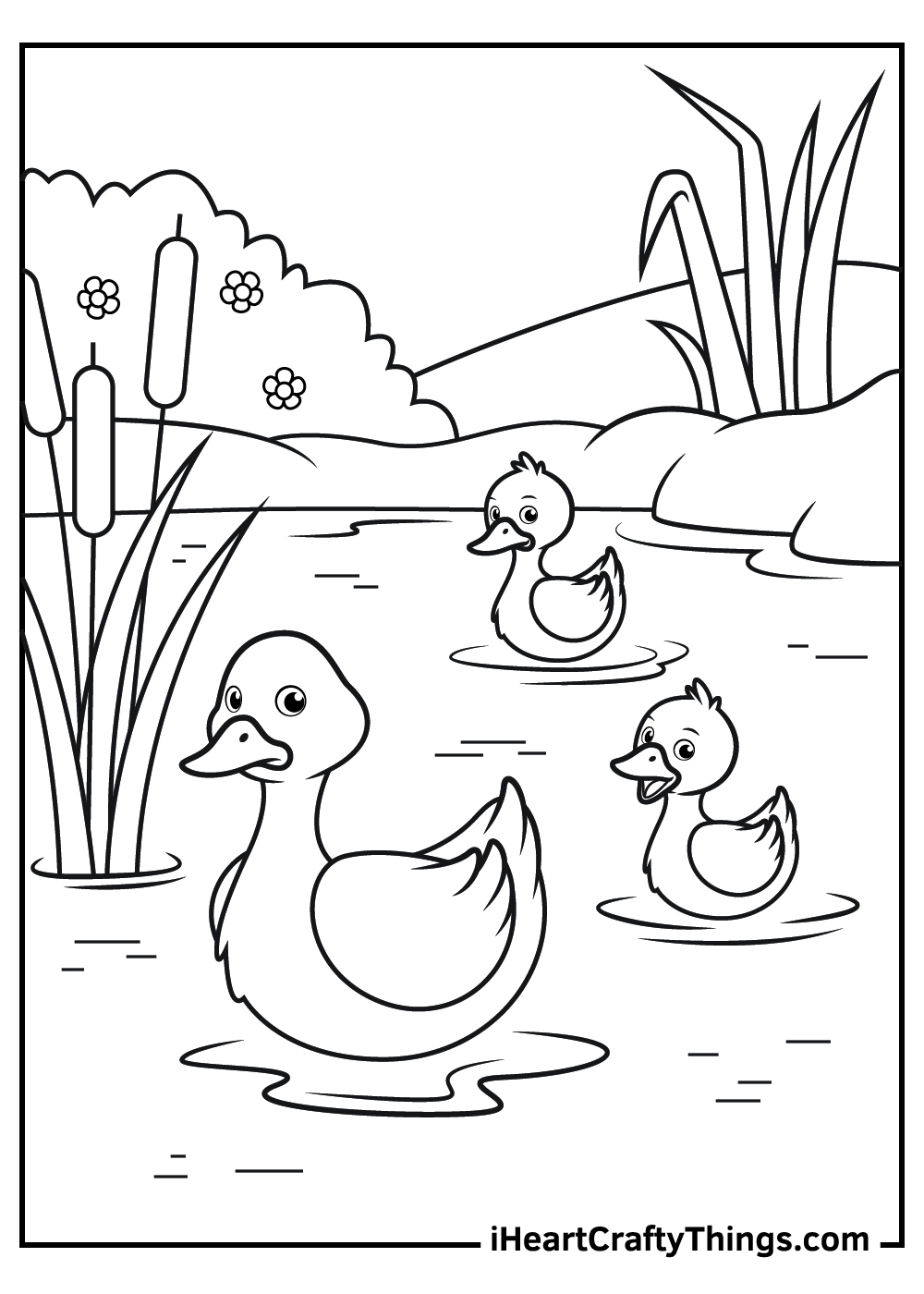 Duck coloring pages free printables