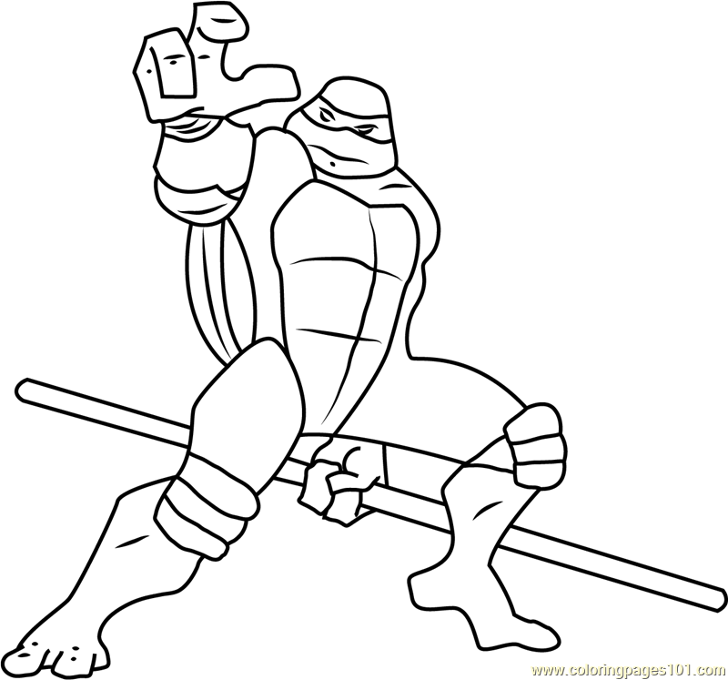 Donatello coloring page for kids