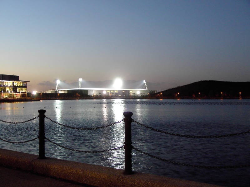 Doncaster lakeside at night wallpaper background id