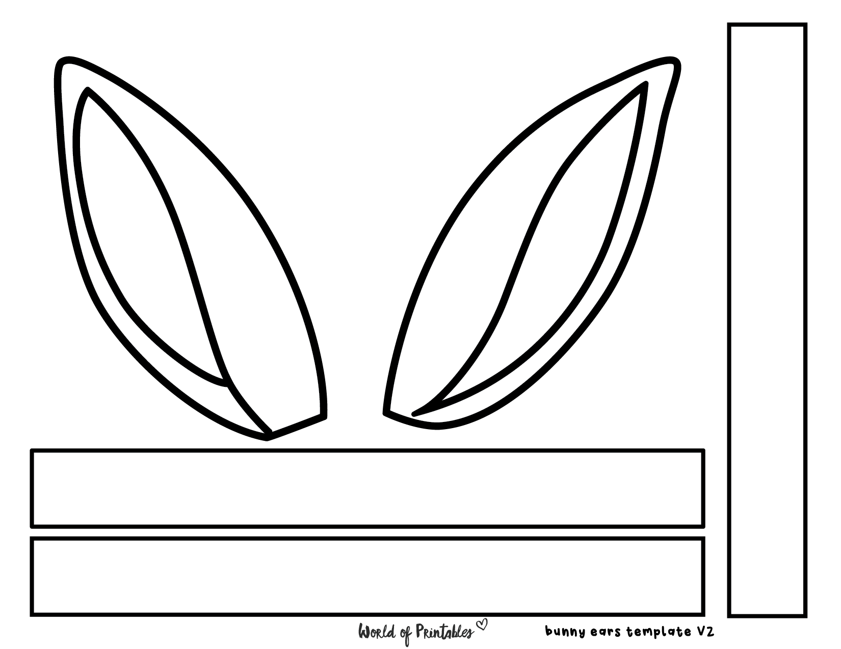 Bunny ears template