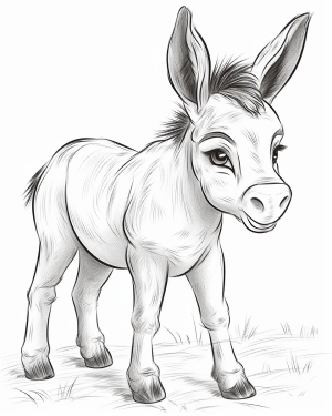 Printable pages donkey pages