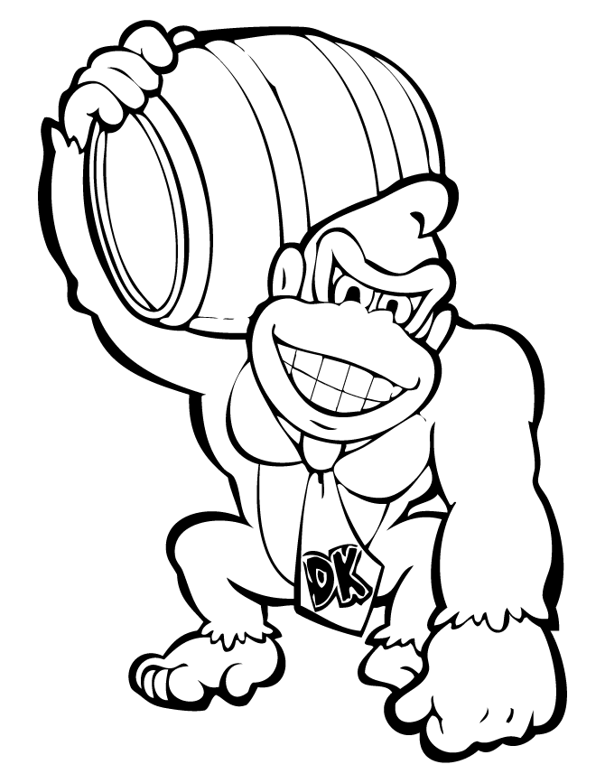 Donkey kong coloring pages super mario coloring pages cartoon coloring pages coloring pages