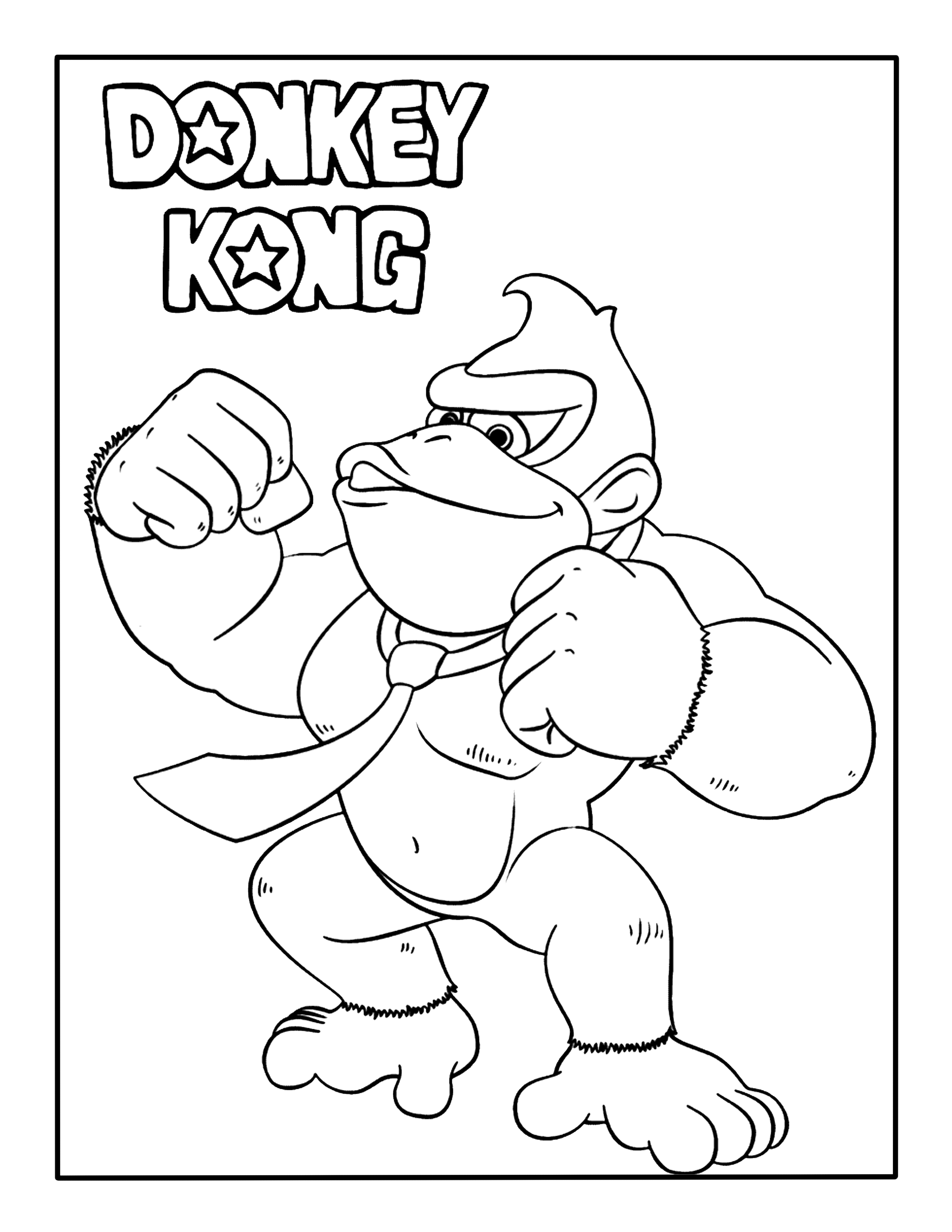 Donkey kong coloring page â kimmi the clown