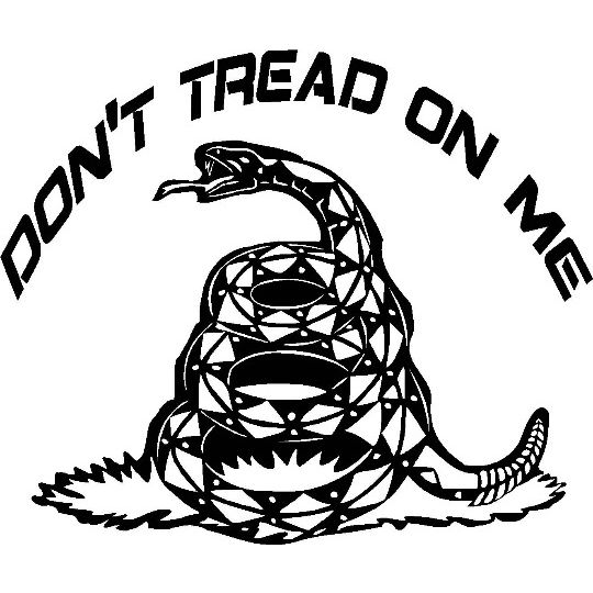 Dont tread on me gadsden vinyl decal sticker wide on united states