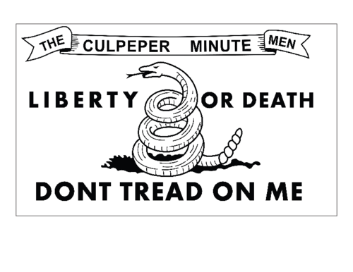 Dont tread on me printable flag