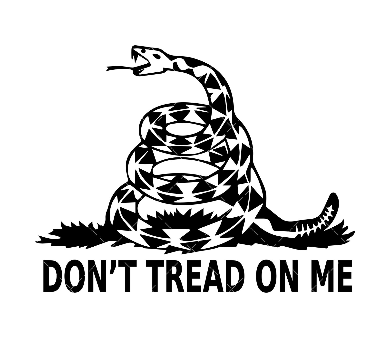 Dont tread on me svg png pdf silhouette cricut decal