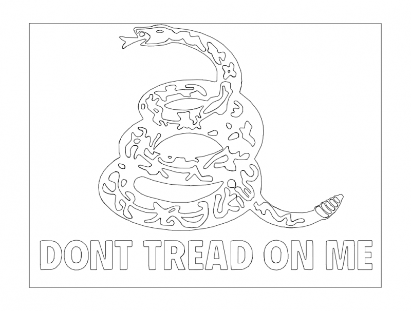 Dont tread on me dxf file free download