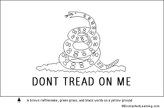 Dont tread on me flag quizprintout