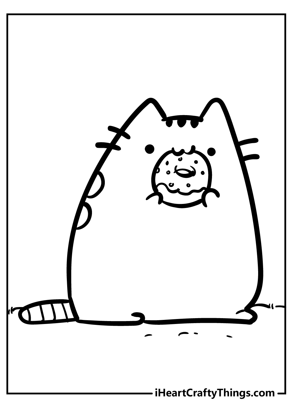 Pusheen coloring pages free printables