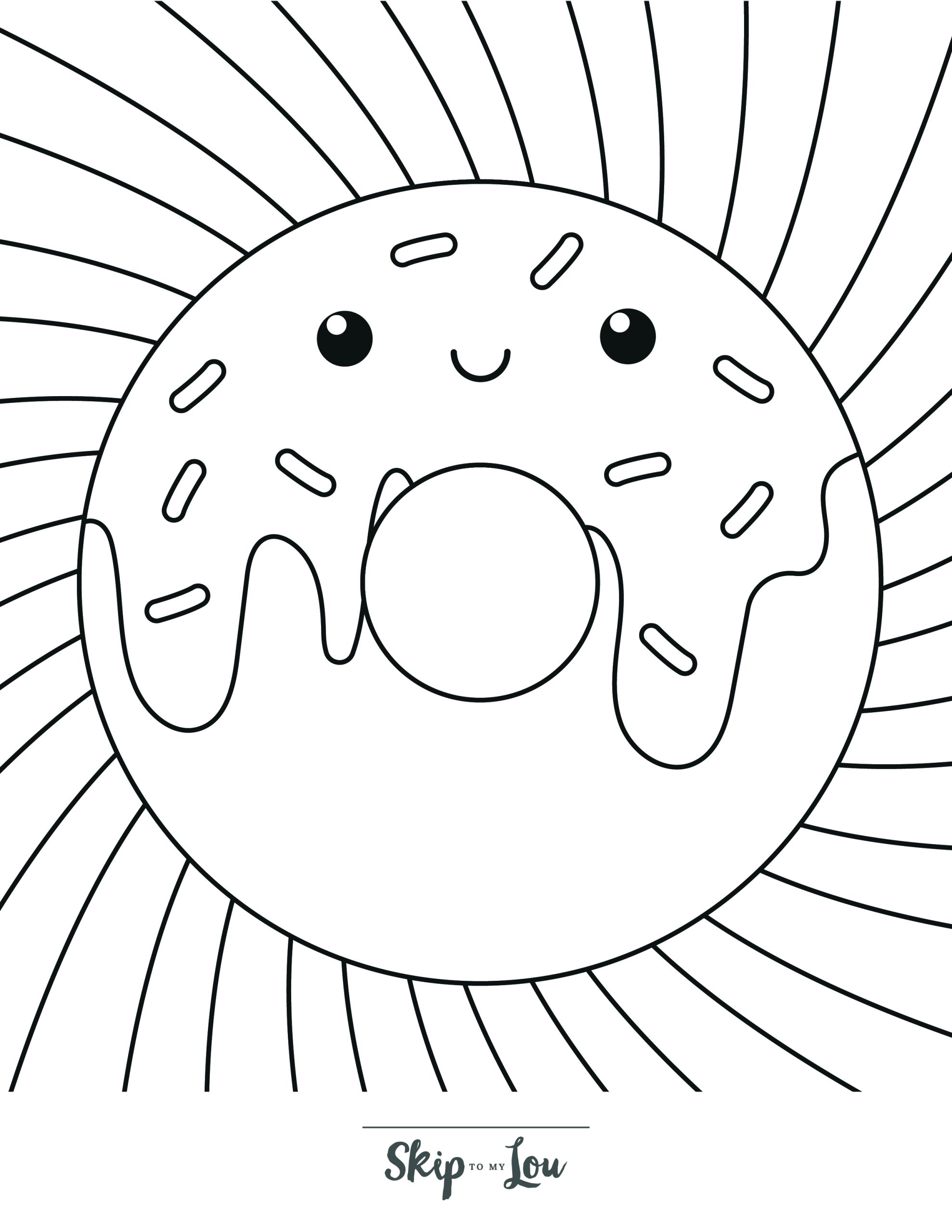 Fun donut coloring pages with free printable book skip to my lou