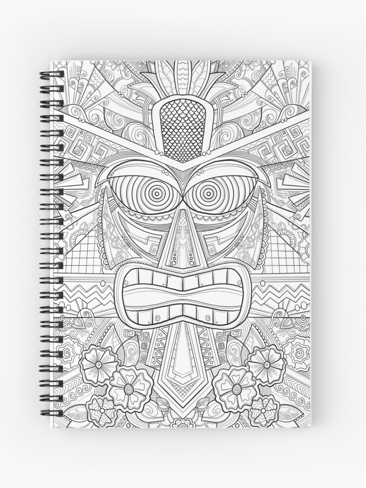 Tiki coloring art