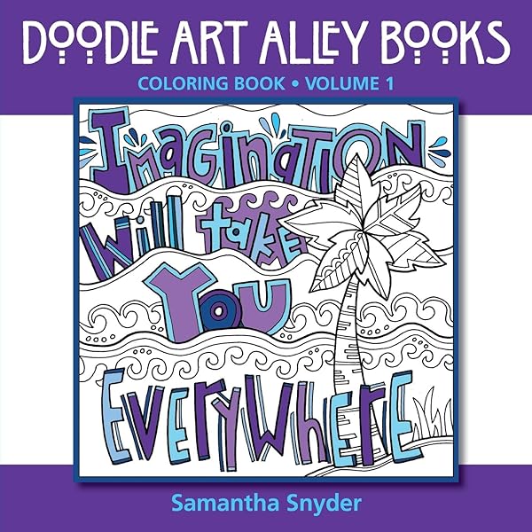 Imagation will take you everywhere colorg book doodle art alley books snyder samantha books